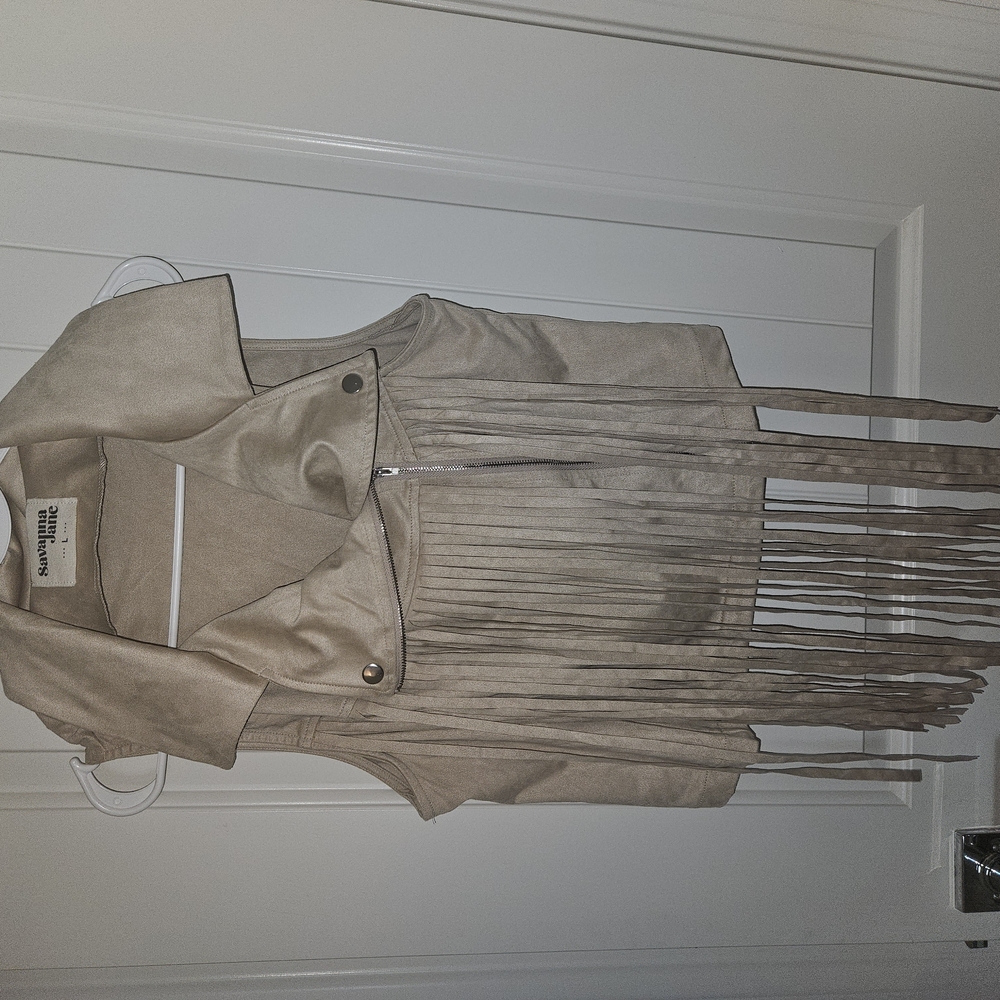 Tan Fringe Women's Jacket